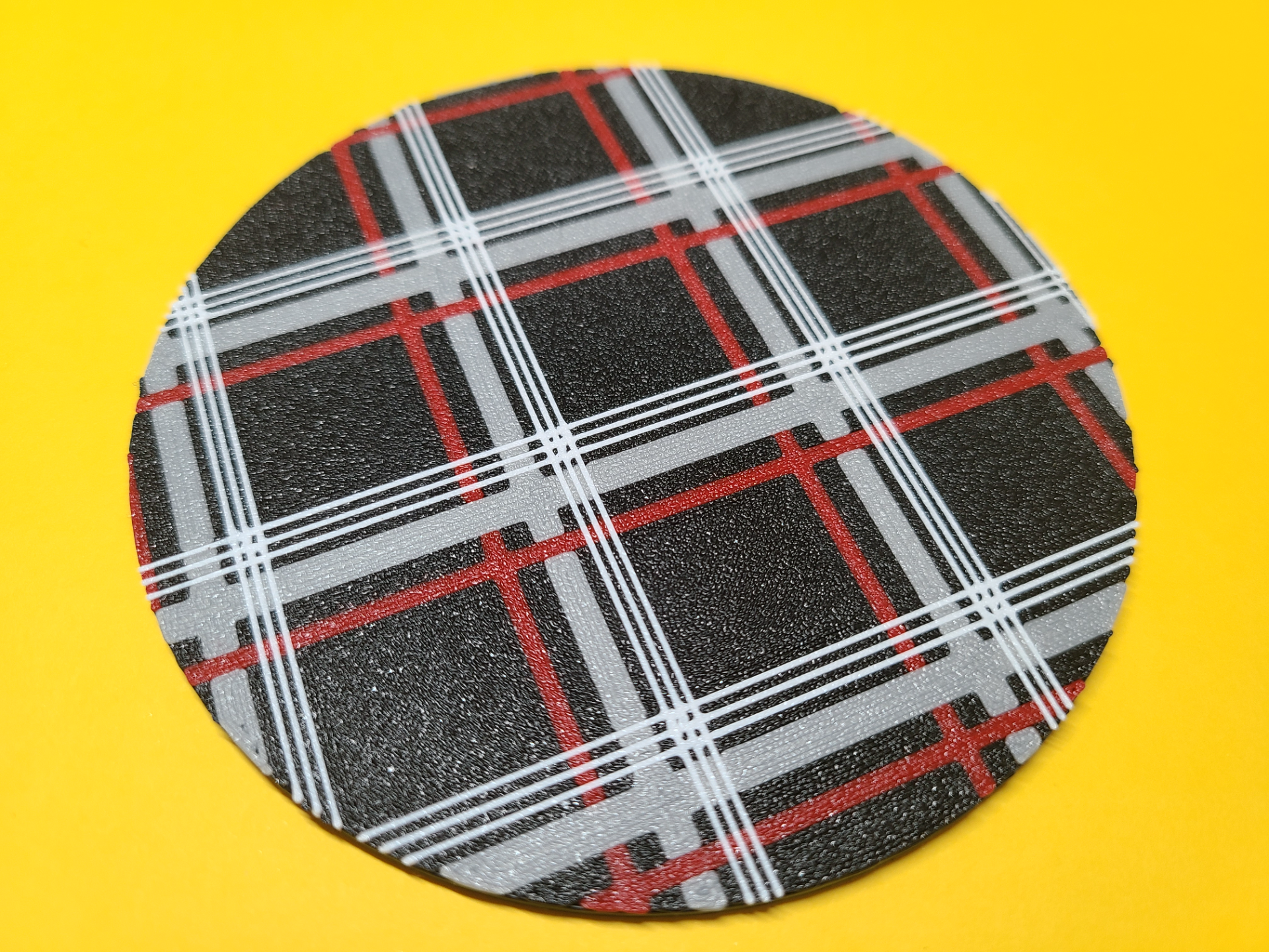 VW Golf GTI Tartan Pattern Coaster