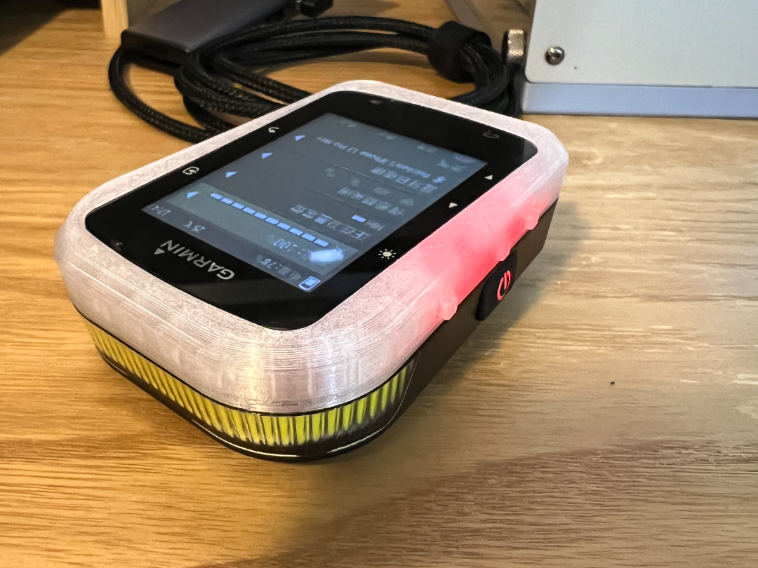 Garmin Edge 520 integrated Ravemen FR300