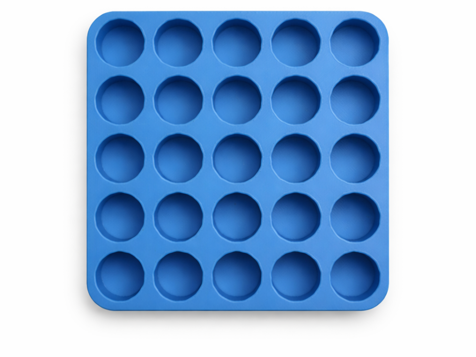 AA Battery Holder – 25 Slot (5x5 Grid)