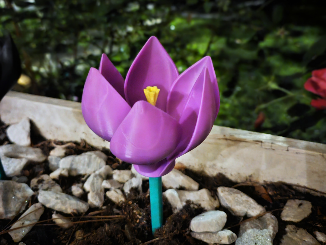 Crocus Flower Wind Spinner