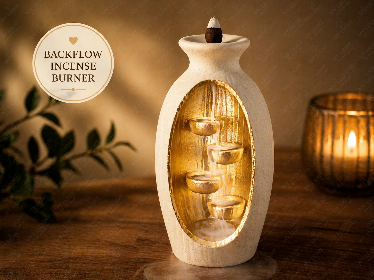 Zen Waterfall Backflow Incense Burner