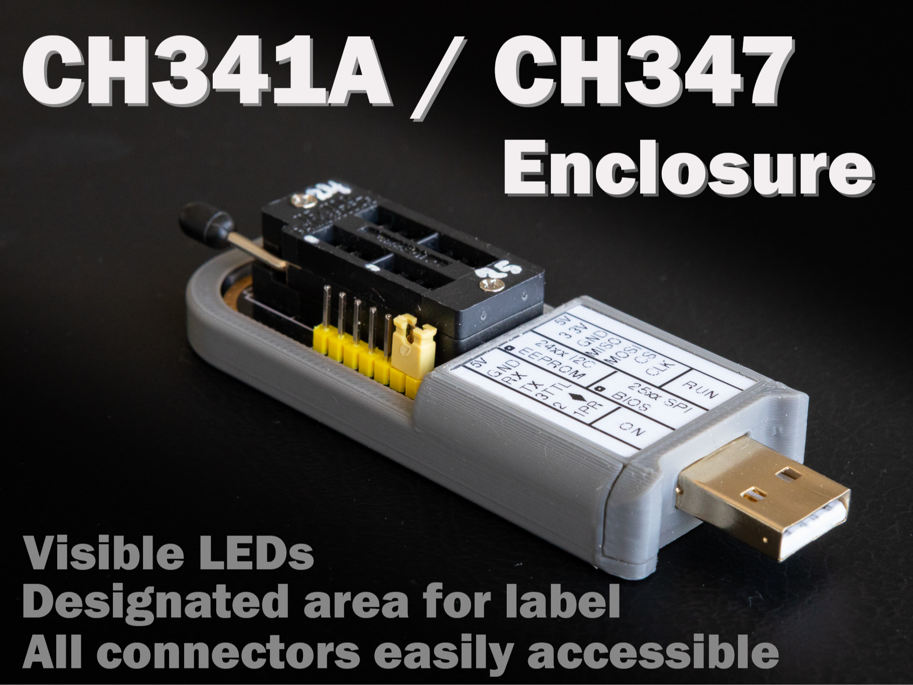 CH341APro / CH347 programmer enclosure