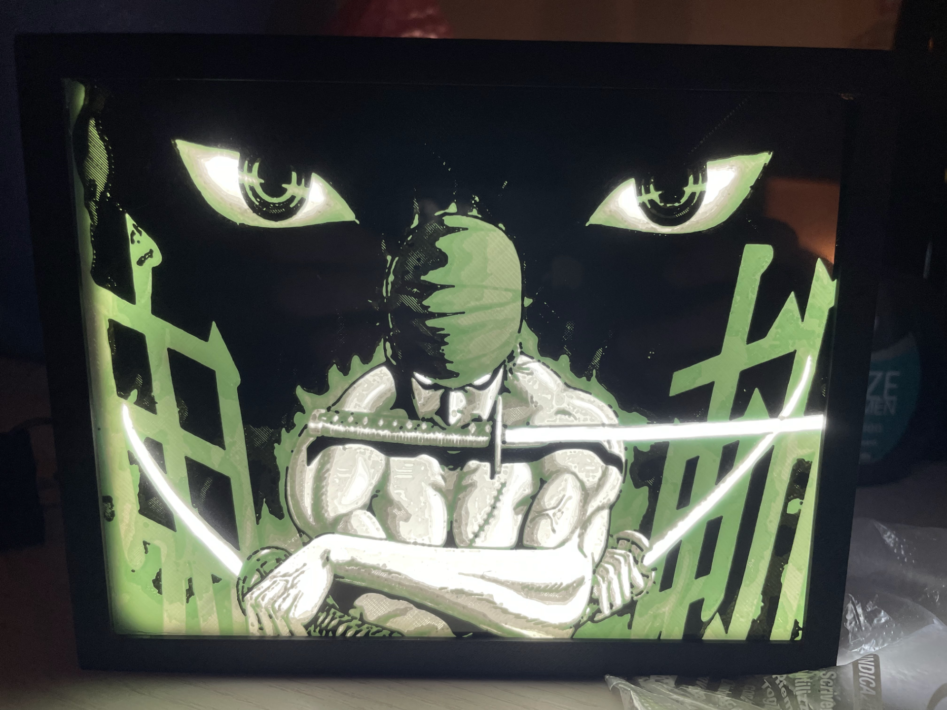 Neon Frame Zoro LightBox
