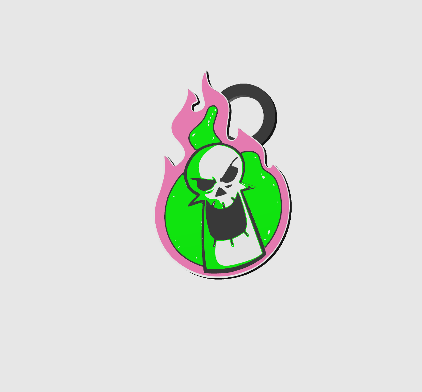 Grim adventure of billy & mandy Keychain wall art