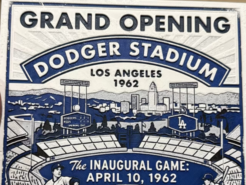Dodger Stadium Grand Opening Poster