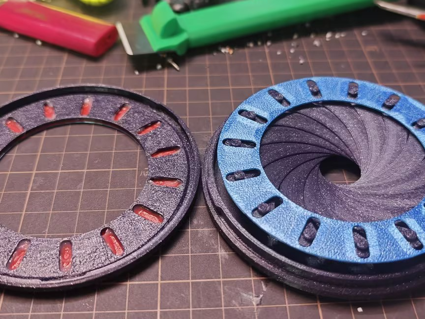 Iris Compass Circle Drawing(Mounting positioner)