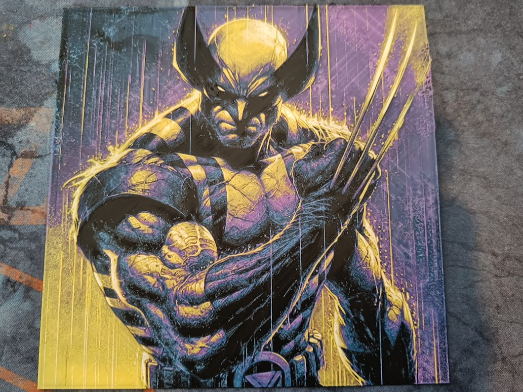 'Wolverine' Inspired Hueforge Wall Art