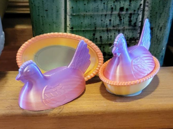 Chicken trinket holder