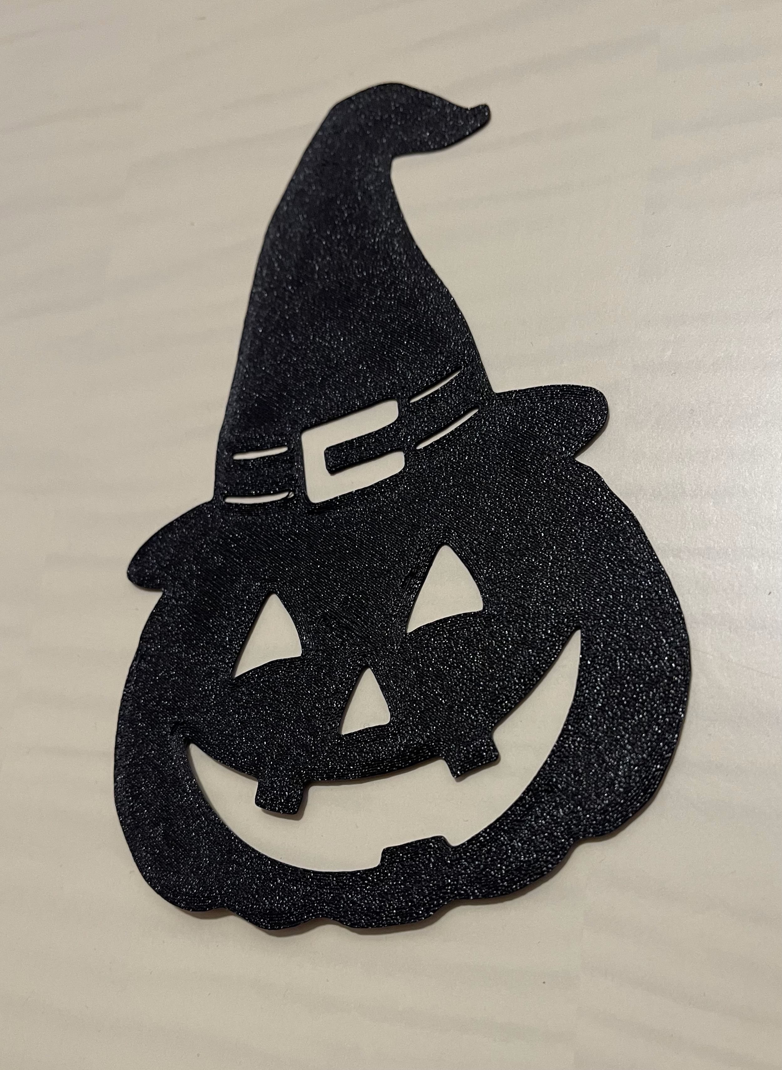 Wall art - Halloween pumpkin (witch hat)
