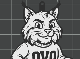 bobcat keychain