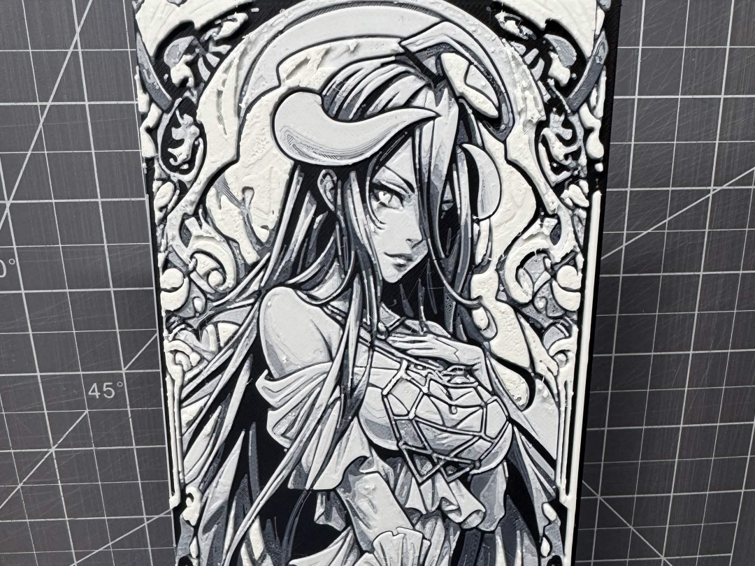 4x8 hueforge of Albedo from Overlord