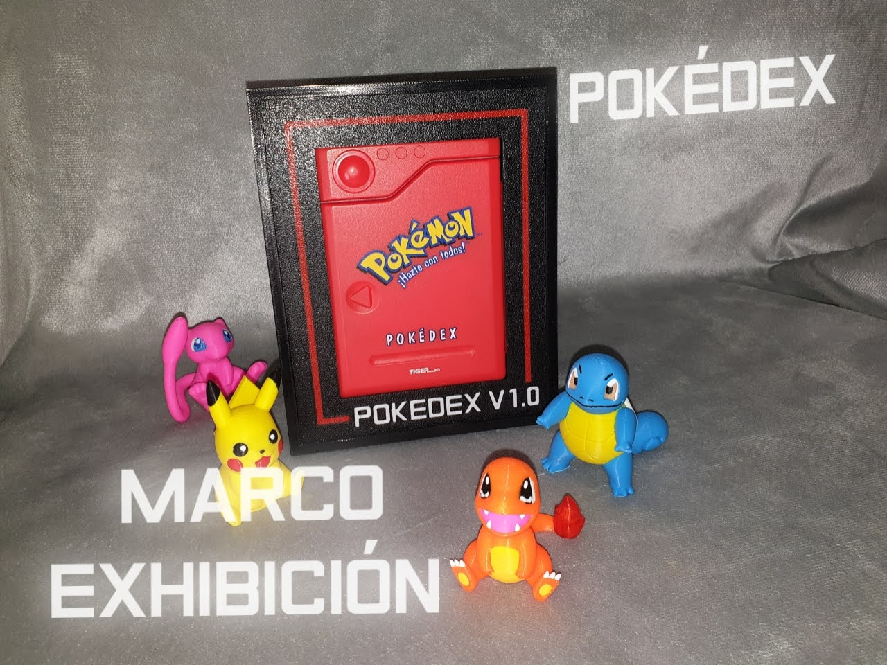 Pokédex - marco de exhibición para pared o mesa