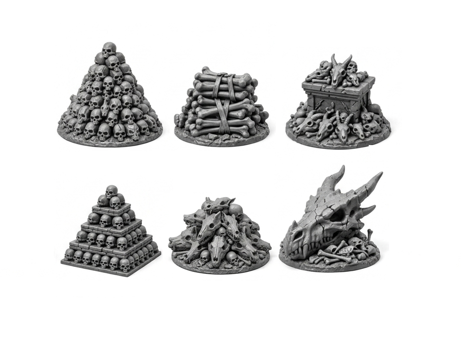 Pile of Bone & Skull  Set