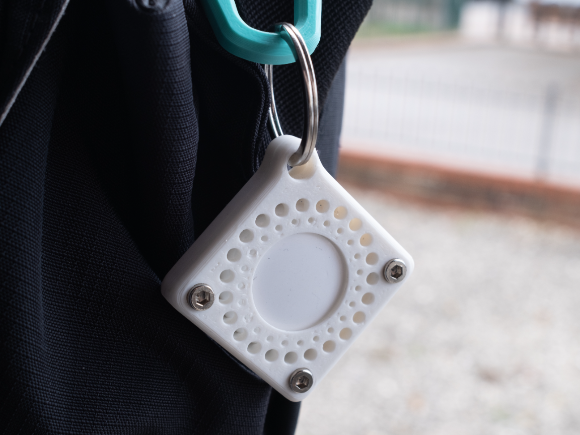 Modern AirTag Holder – Radial | M3 Screw Assembly