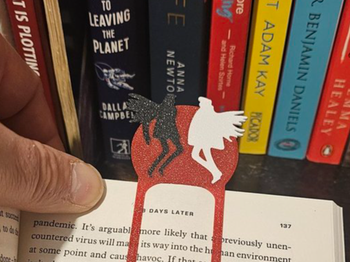 Good Omens inspired bookmark.