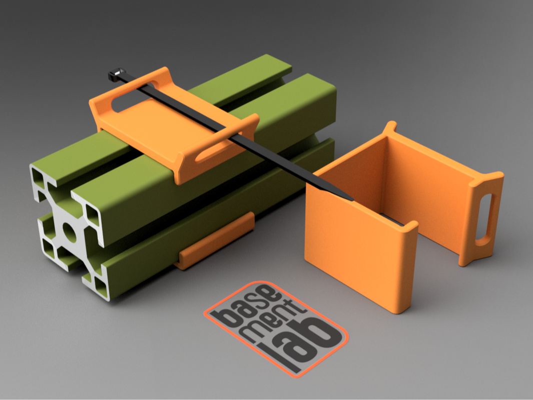 4040 T-slot Clip-in Anchor Wire Cable ZipTie Mount
