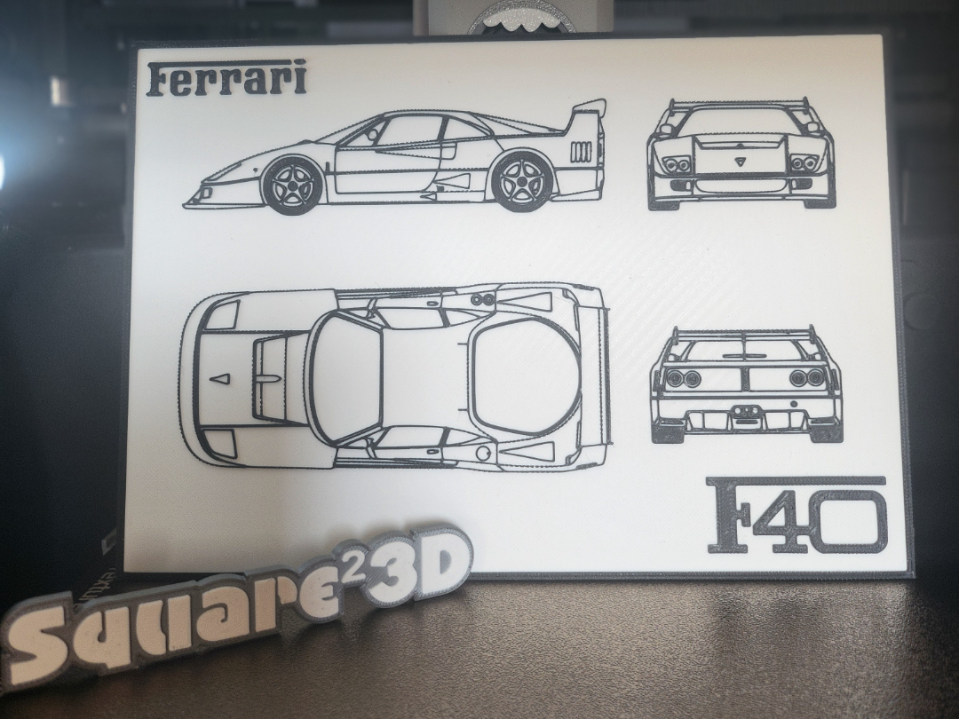 Ferrari F40 Wall Art
