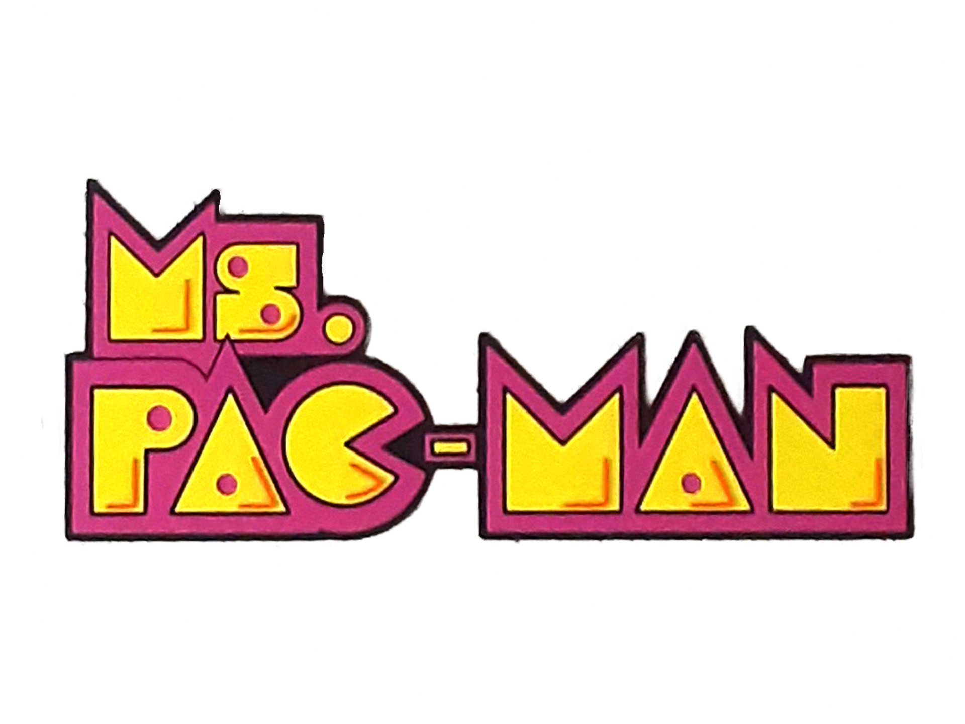 Ms. Pac-Man Logo Video Game Gaming Namco Arcade