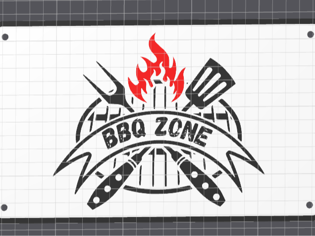 BBQ Schild Grill Deko für Garten oder Terrasse