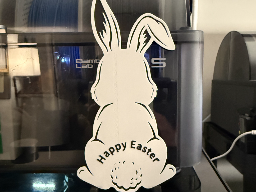 HAPPY EASTER BUNNY - WALL ART