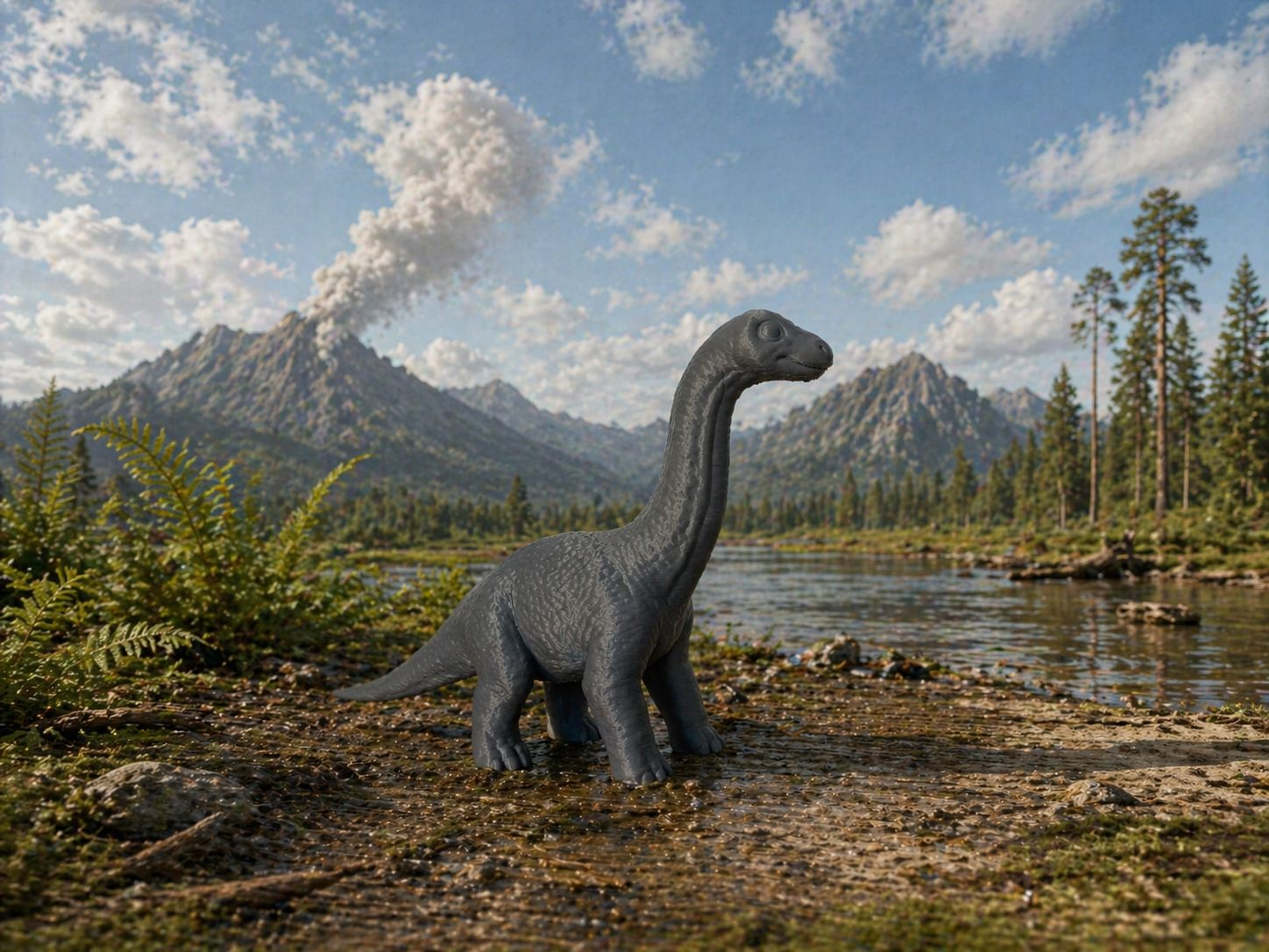 Realistic Brachiosaurus Dinosaur – Standing