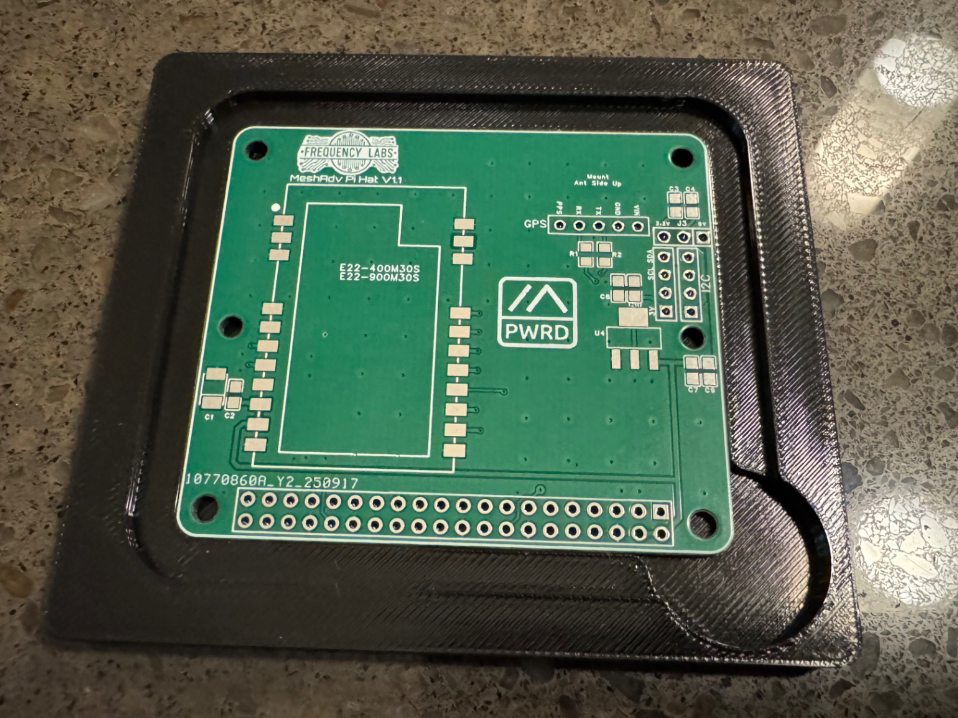 Meshtastic MeshAdv Pi Hat V1.1 Solder Stencil
