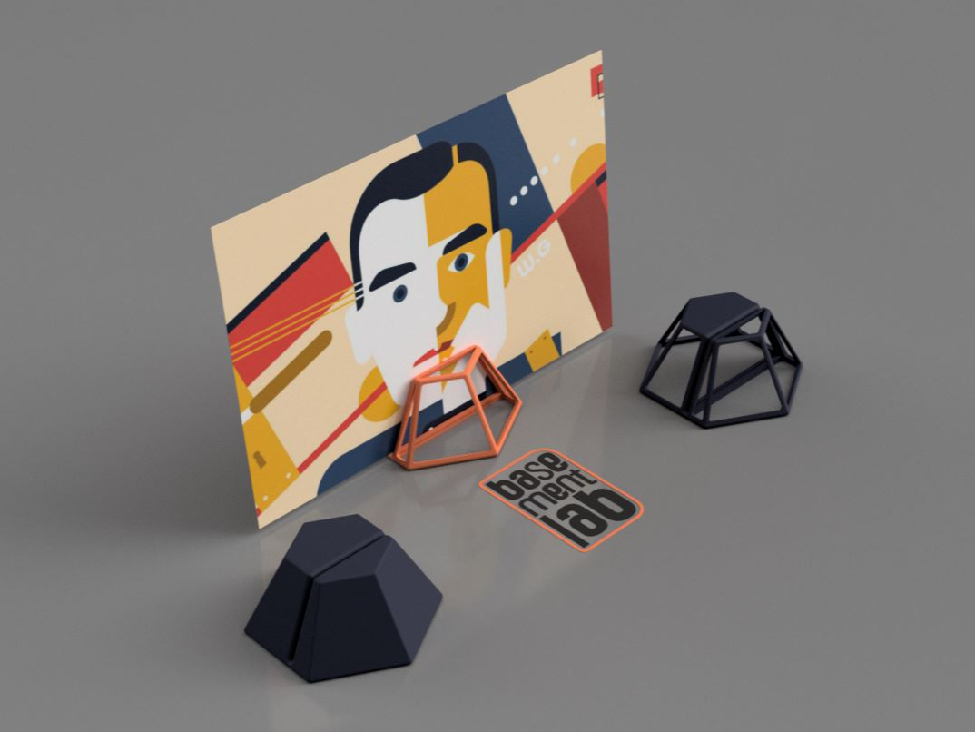 Photo Stand - Picture Frame  - Hexagonal Shape -