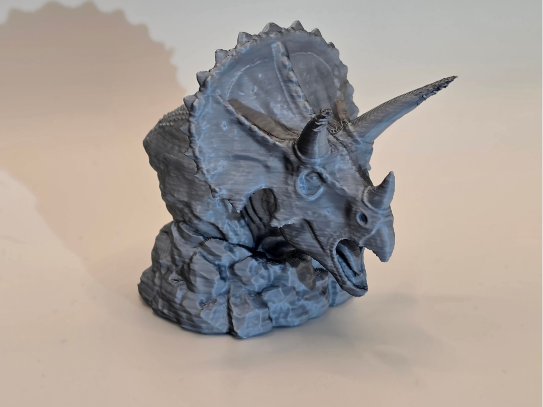 Triceratops Bust – Horned Dinosaur Sculpture