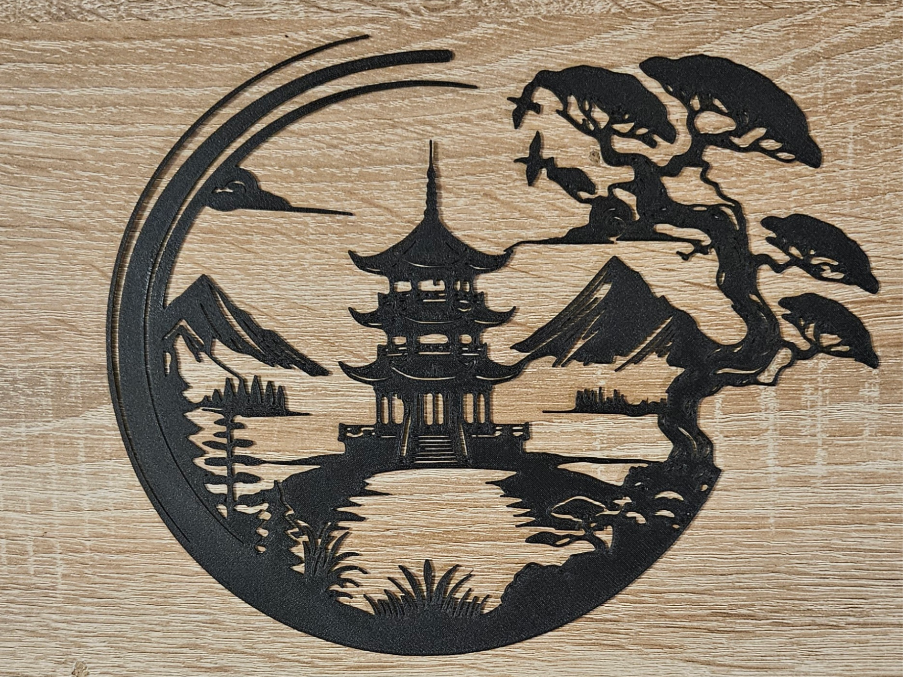Décoration murale silhouette Asie