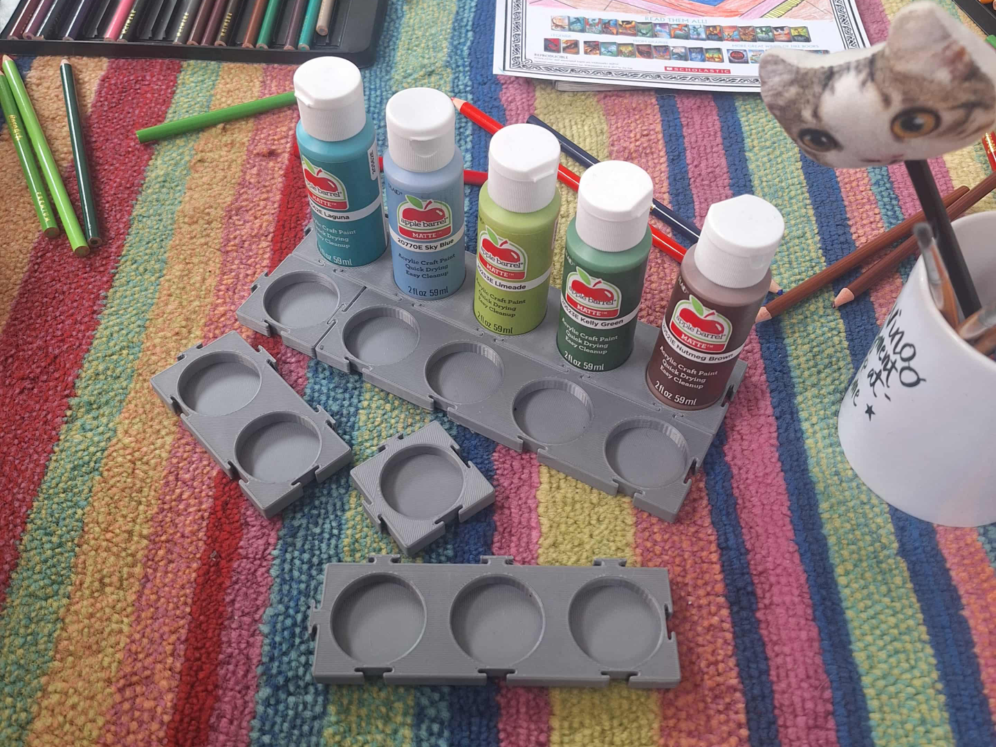 Acrylic Paint Bottle Modular Holder