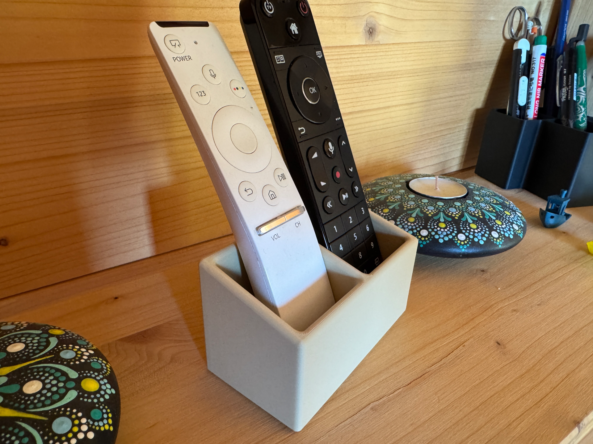 Dual remote control holder