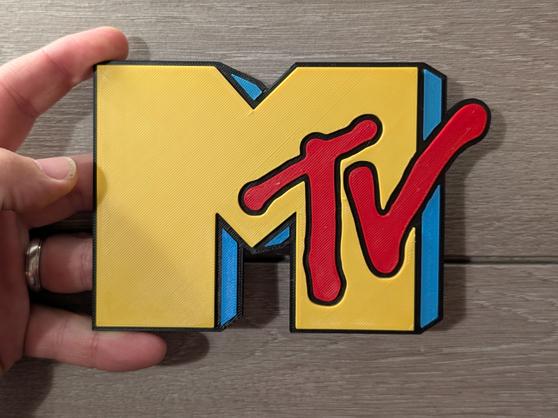 MTV vintage logo sign plaque 2-sizes