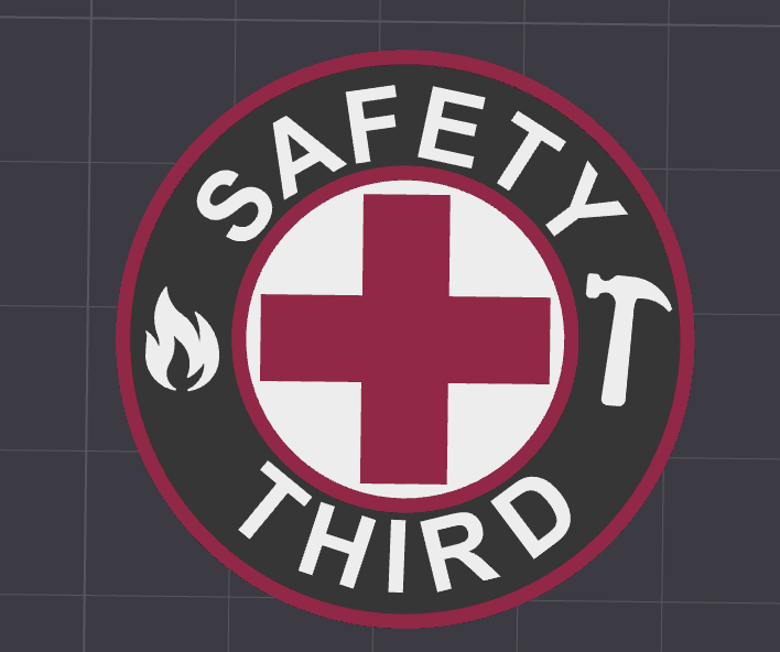 Safety Third Token - Painted