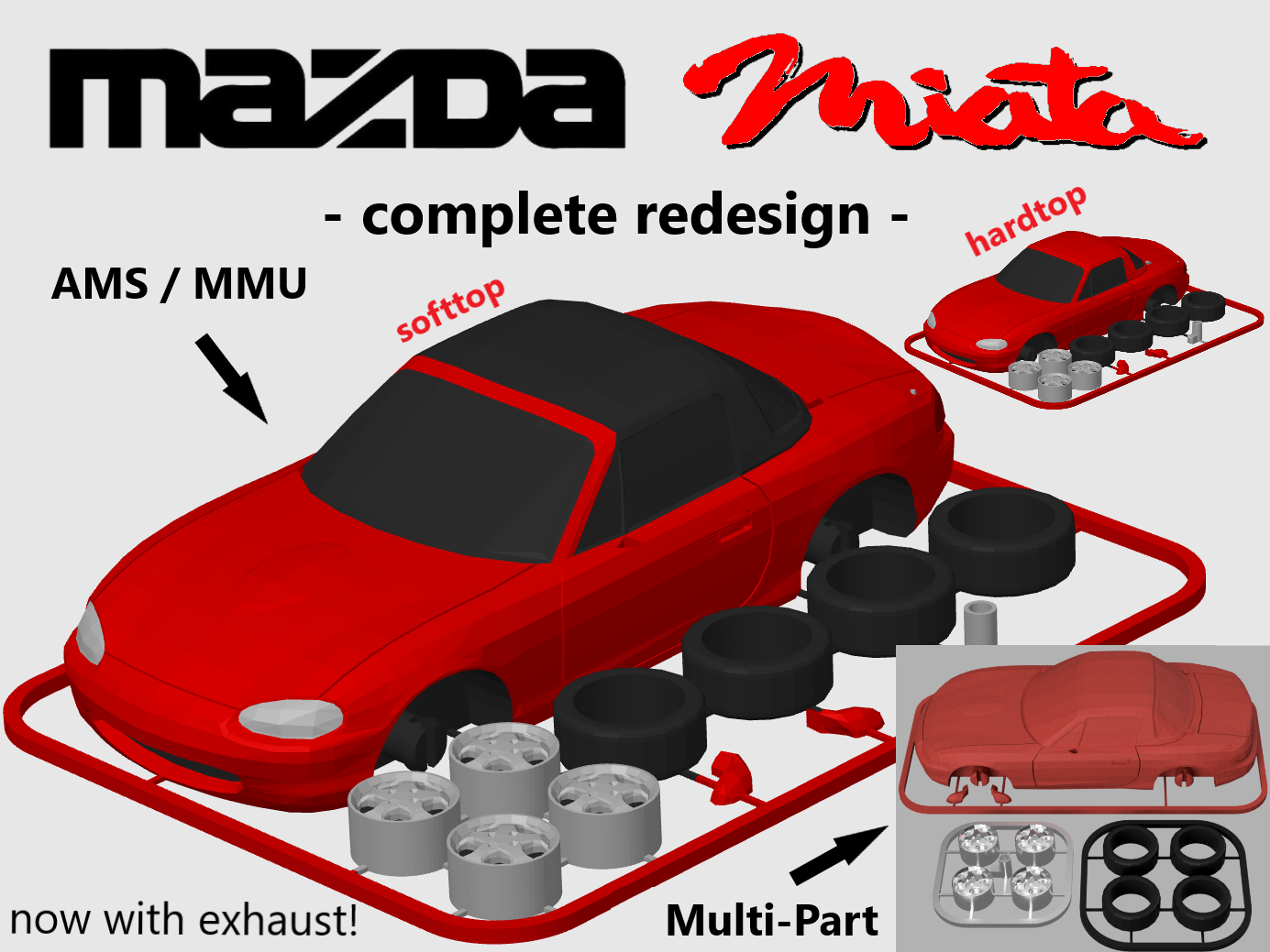 Mazda Miata / MX-5 (NB) Kit Card hardtop & softtop