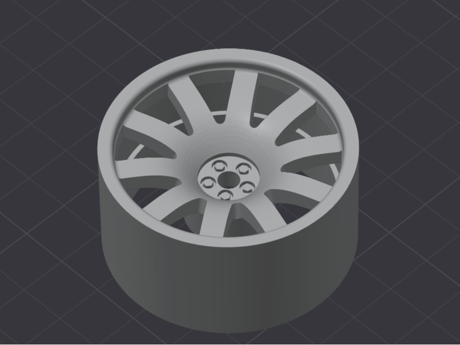 RC model wheel alloy for foam tire 1/10