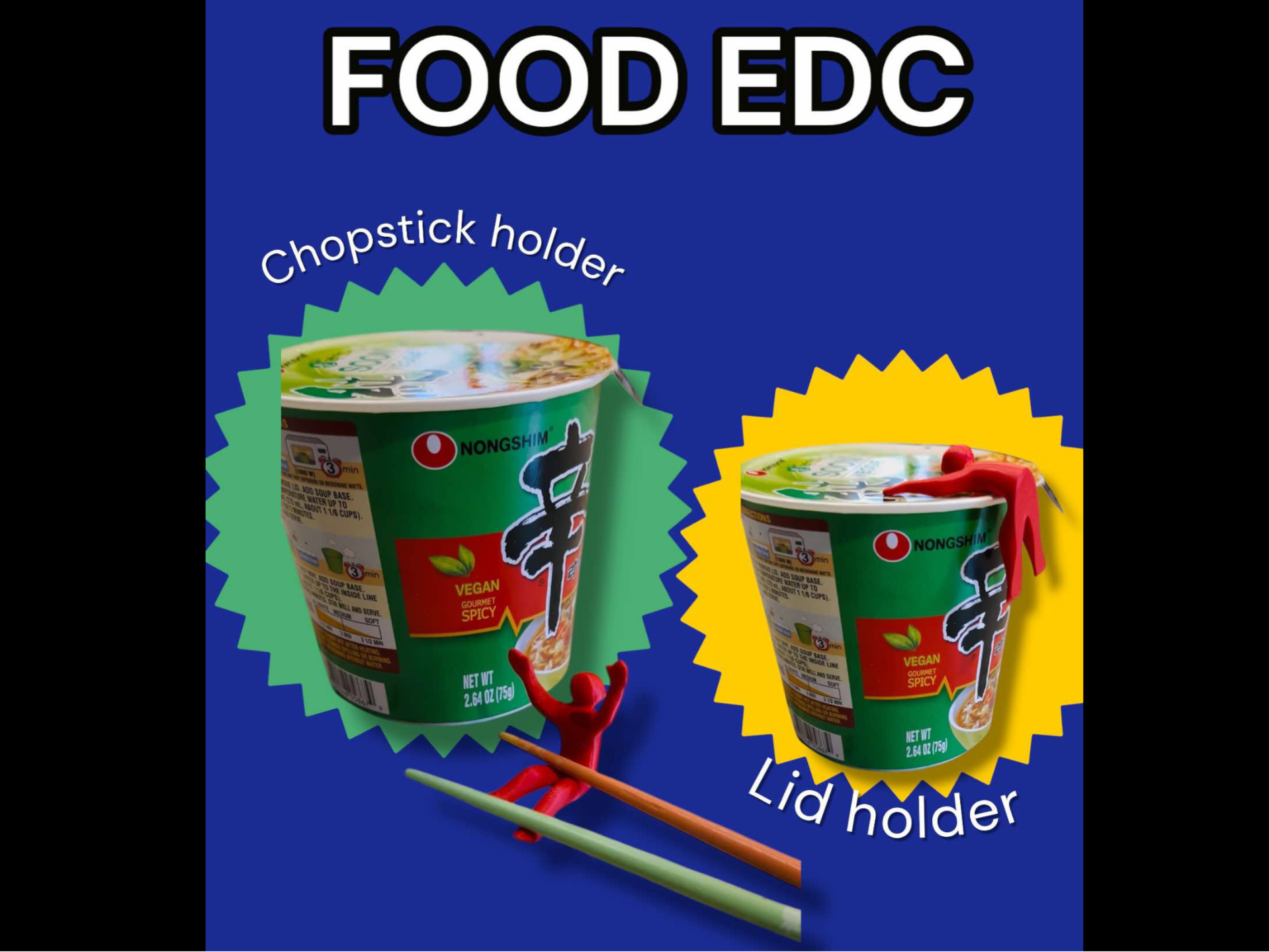 Instand Noodle Topper & Chopstick holder