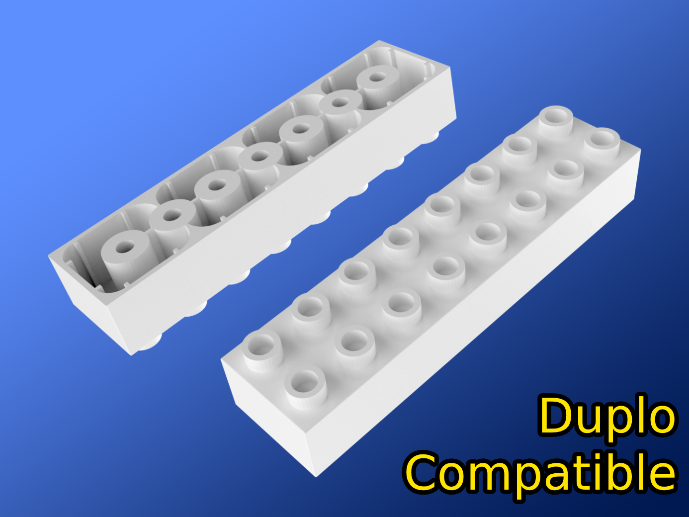 Large Building Brick 2x8x1