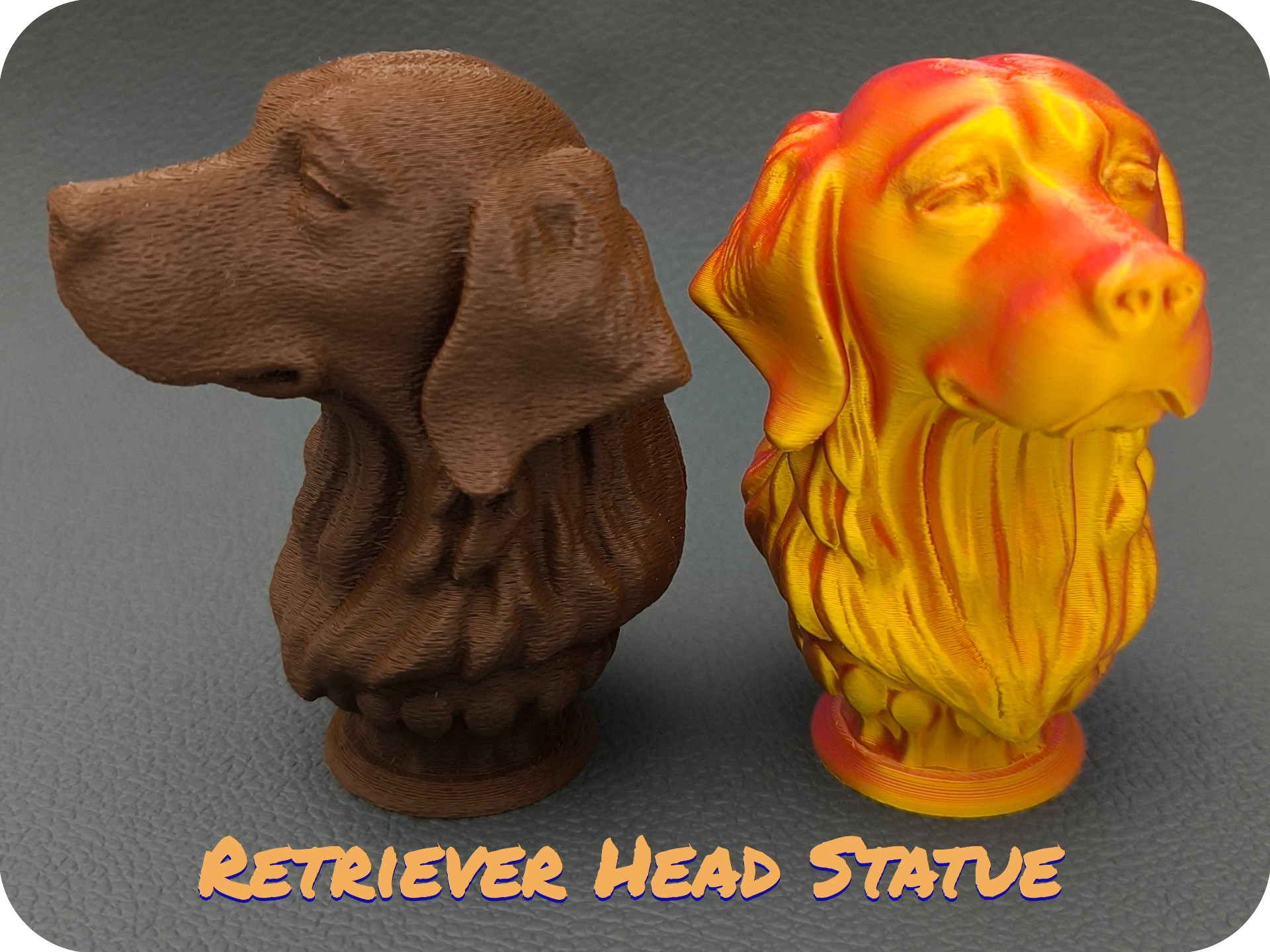Retriever Head Statue