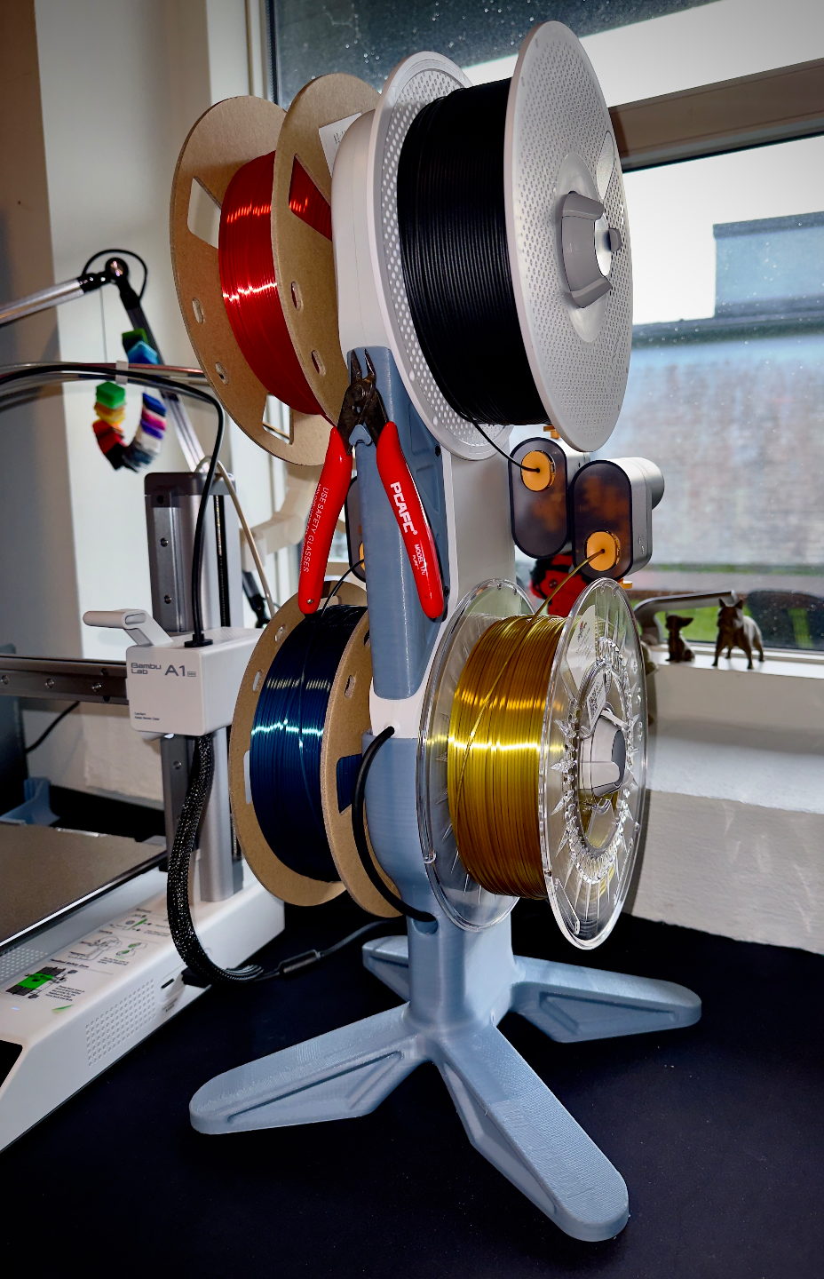 A1/A1 mini Ams-Lite stand ( print In one piece )