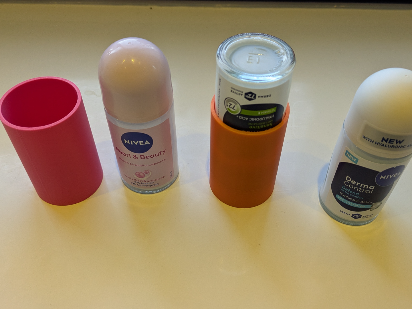 Roll-on deodorant holder