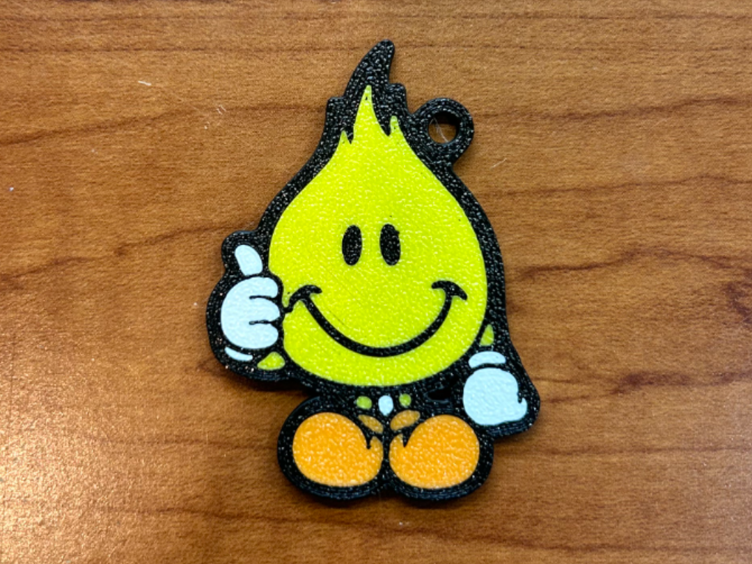 world Industries flameboy keychain