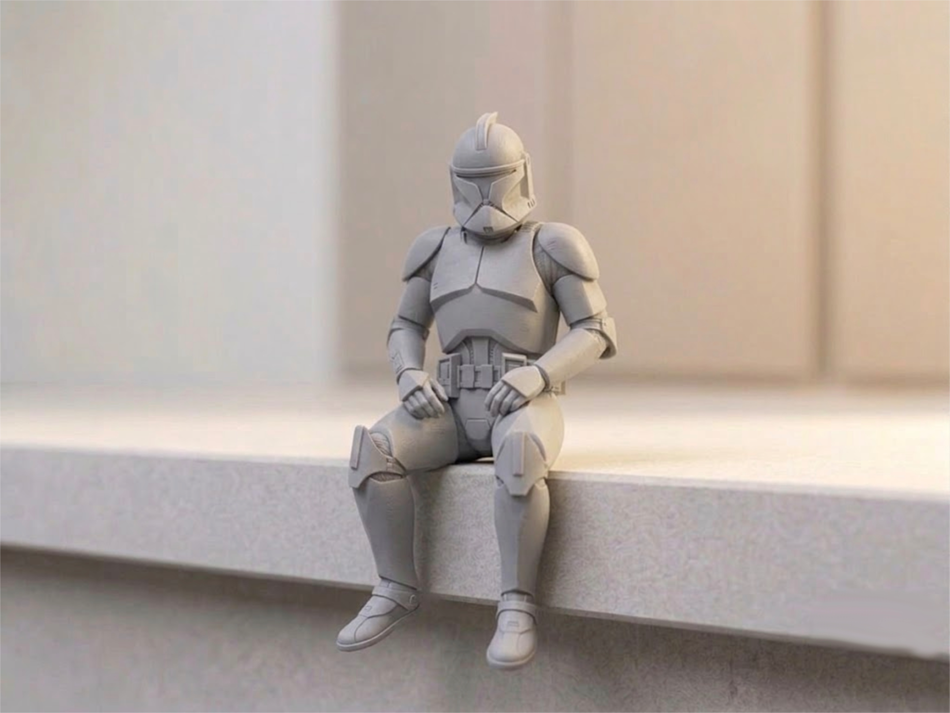Sitting clone- Star Wars