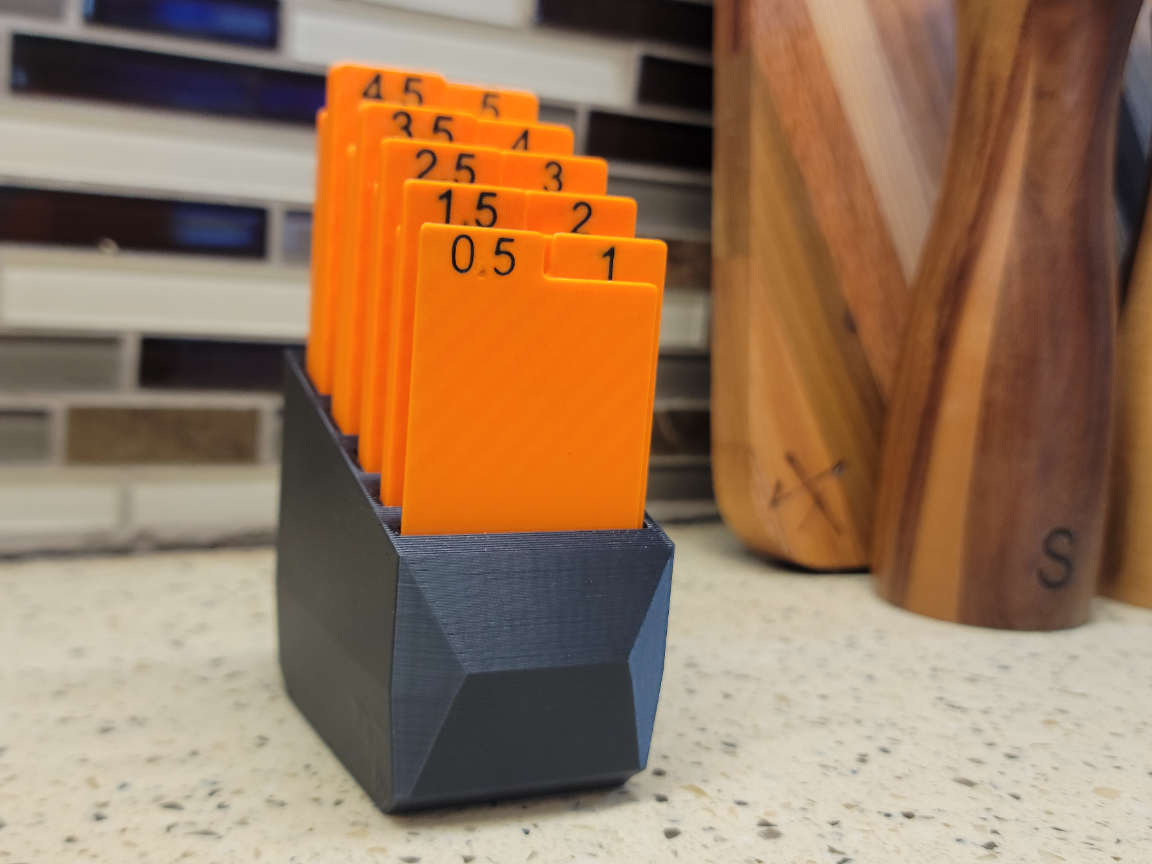 Organized Millimeter Thickness Gauges