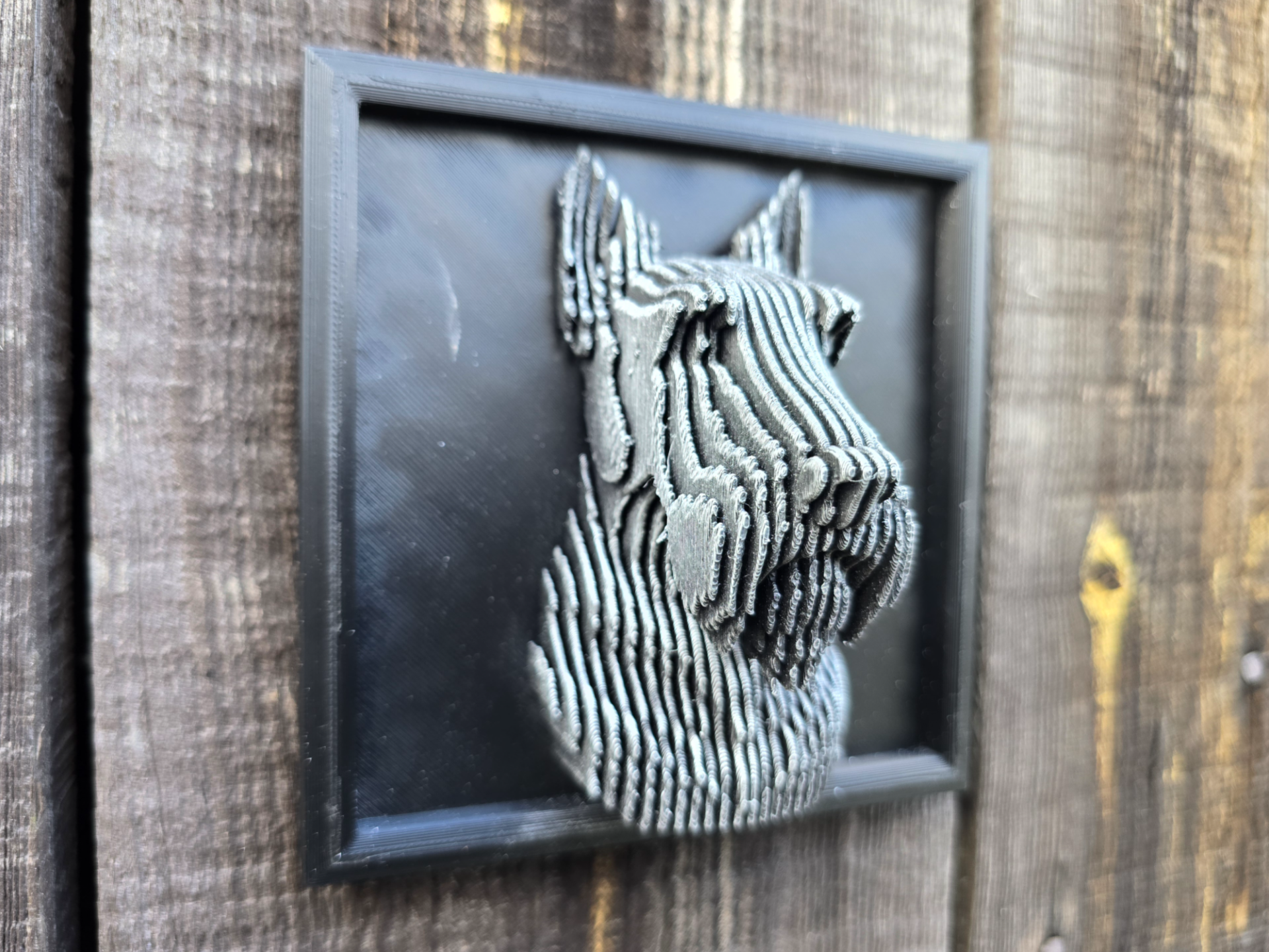 SLICED SCOTTISH TERRIER WALL ART