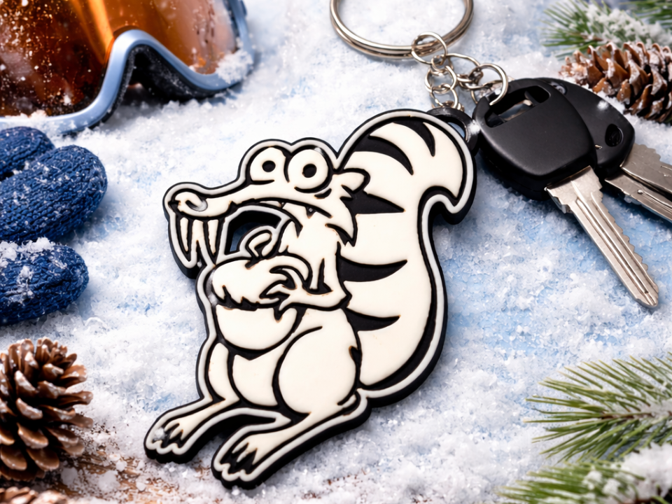 Scrat keychain