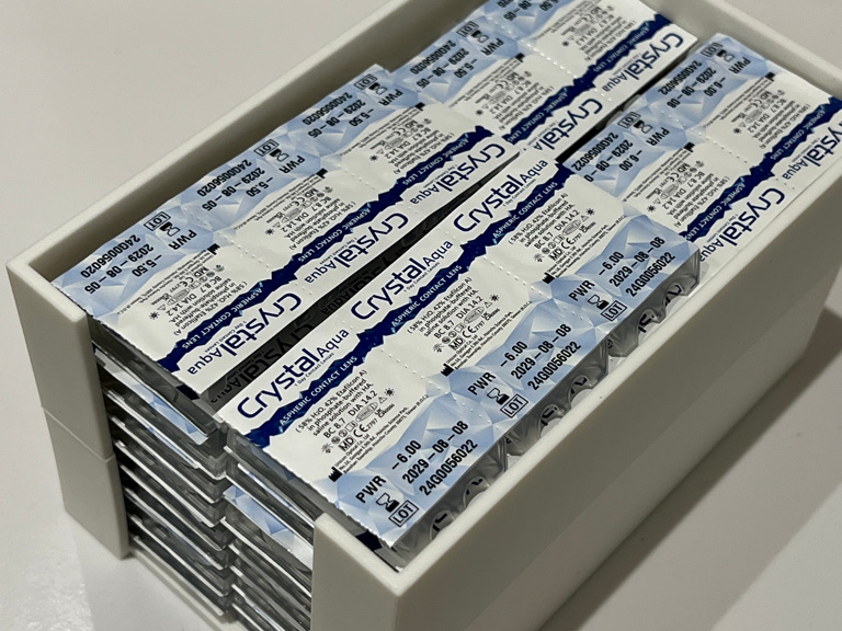 Contact lens storage box (three months supply)