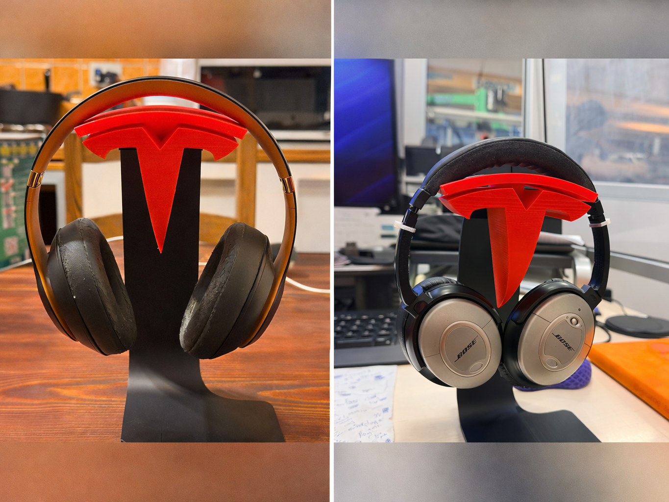 supporto cuffie TESLA stampa bicolore senza AMS