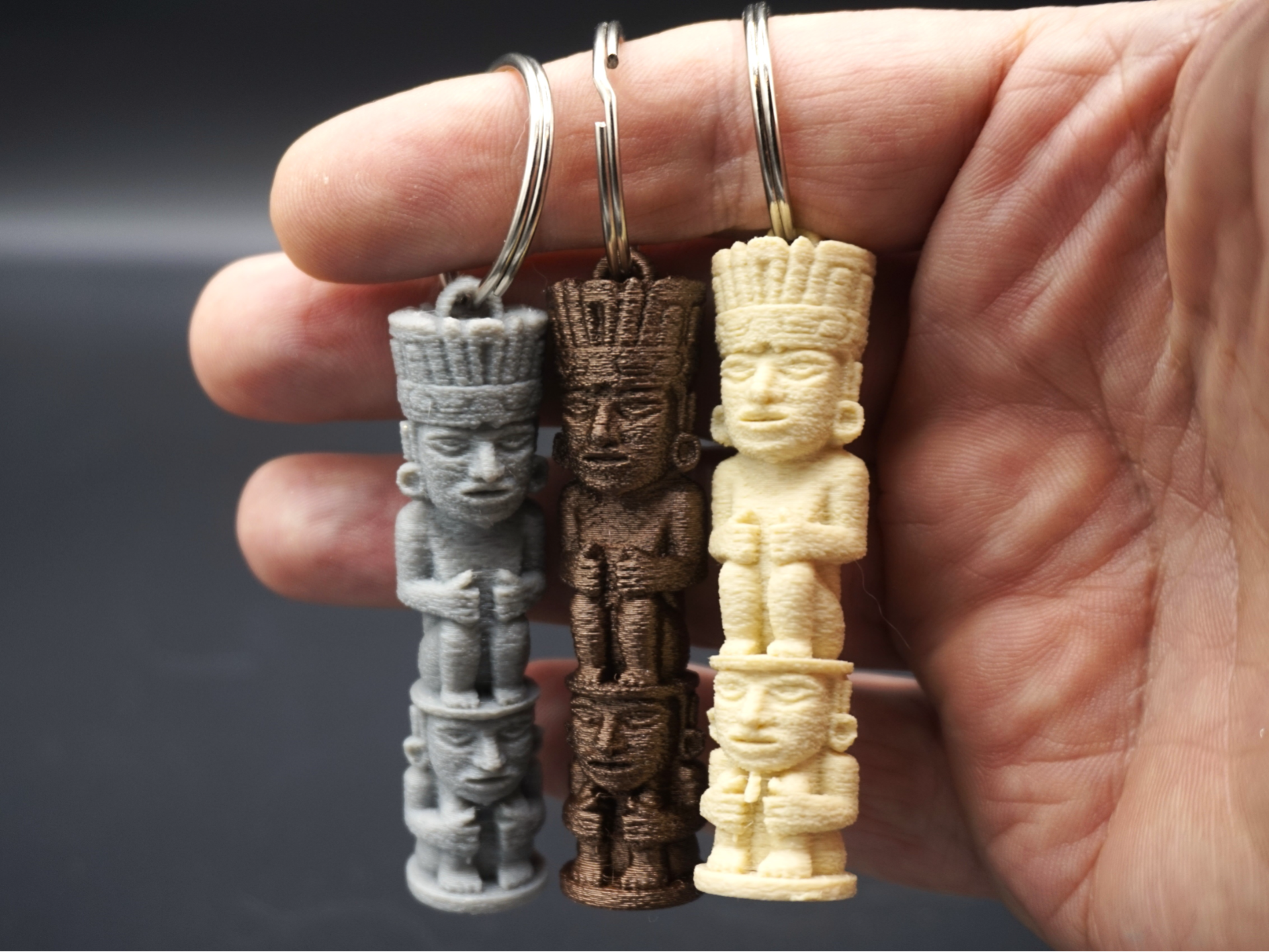 Aztec Totem Keychain