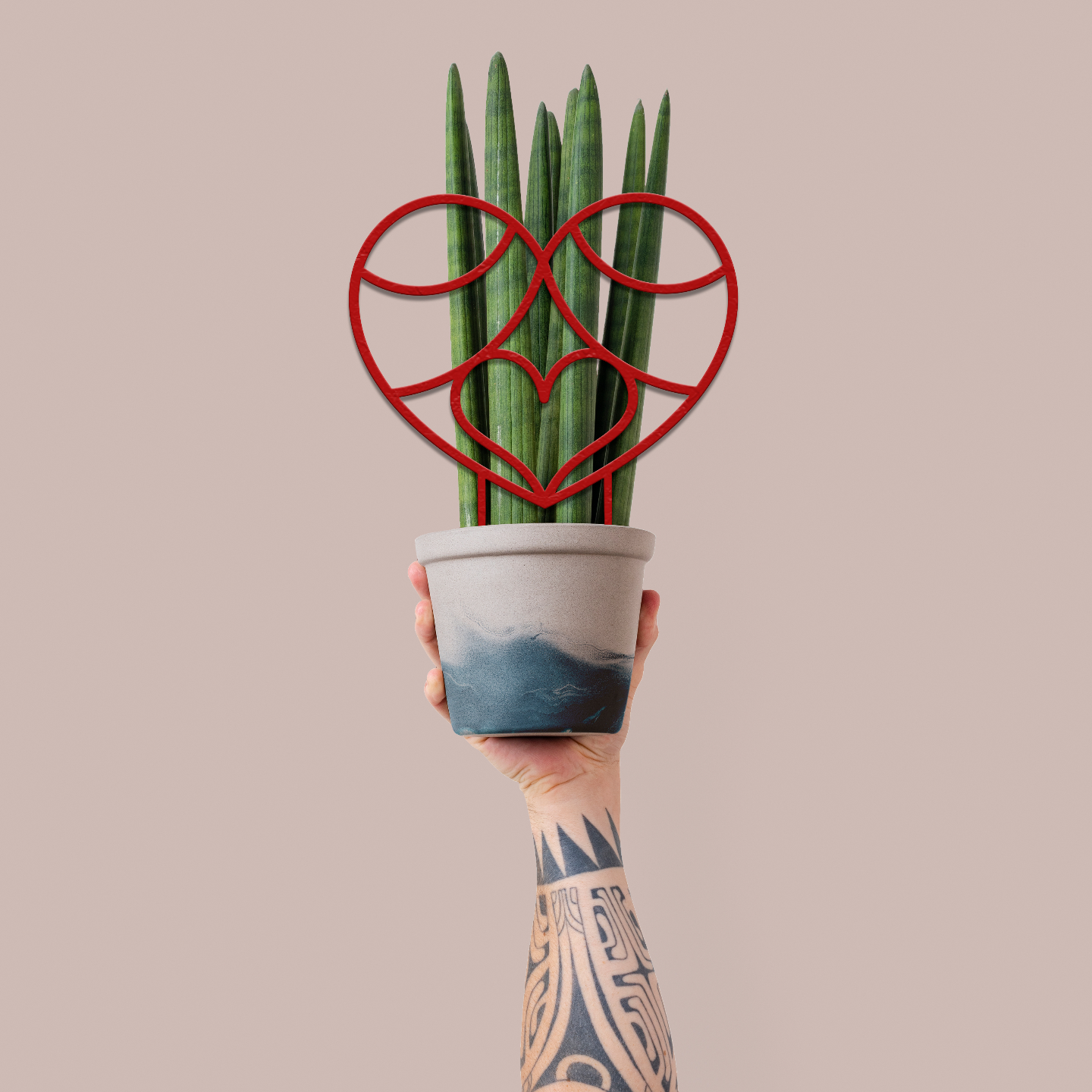 Trellis for plant - Heart 2