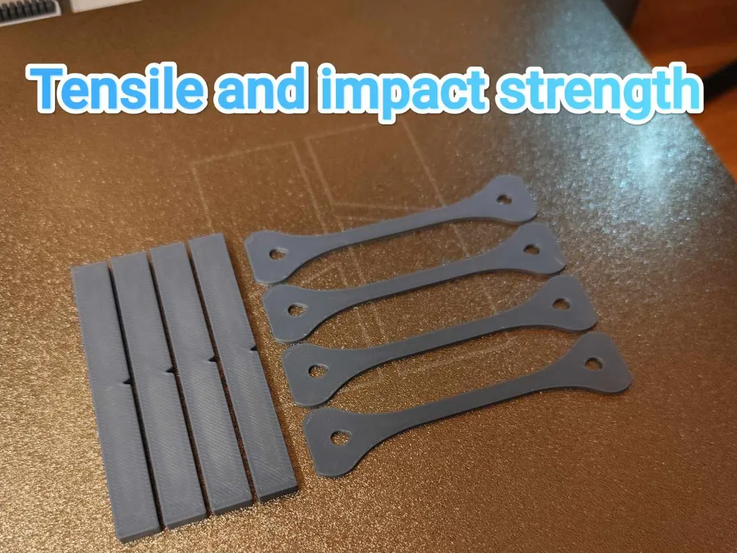 ISO 180 and ISO 627-1BA strength samples